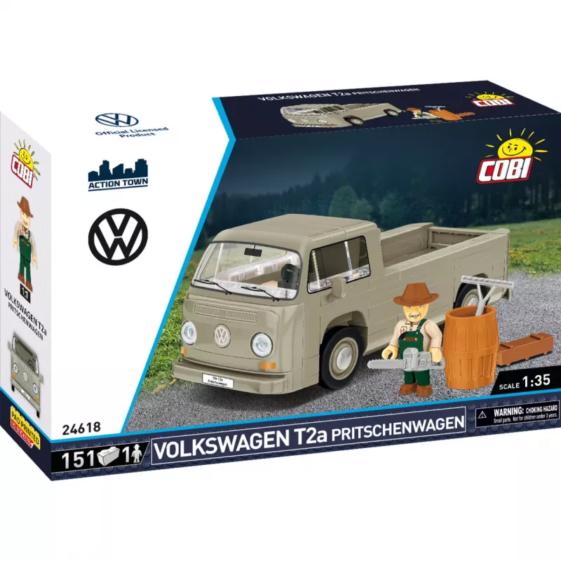 Cobi rakennussarja Volkswagen T2a lava-auto 1:35 harmaa