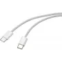 Renkforce USB-kaapeli USB-C®-pistoke, USB-C®-pistoke 1,00 m valkoinen twisted pairs RF-6056878 (RF-6056878)