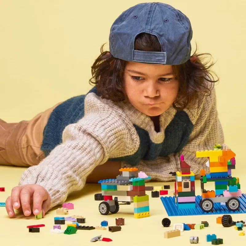 LEGO rakennuslevy 11025 — sininen peruslevy 32x32 nastaa, 250×250 mm