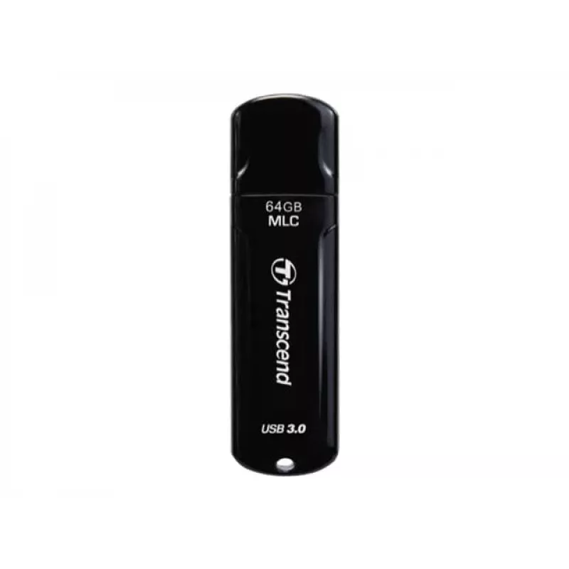 Transcend JetFlash 750 Endurance Series TS64GJF750K USB-muistitikku, 64 GB, USB 3.1 Gen 1, MLC, pianomusta