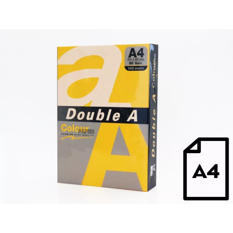 A4-väripaperi double a DA-GOLD 80 g/m², 500 arkkia