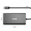 UNITEK uHUB O8+ johdollinen USB 3.2 Gen 1 Type-C -keskitin, harmaa, 100W Power Delivery