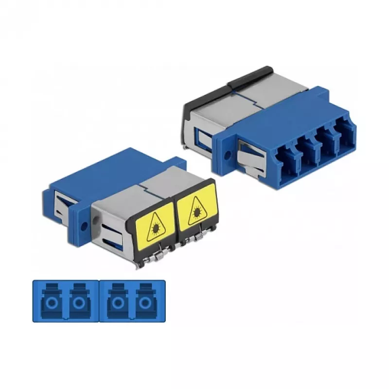 Kuitukytkin DeLOCK 86903 LC Quad naaras LC Quad naaras Singlemode sininen