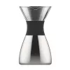 Asobu PourOver Cold Brew -kahvinkeitin musta, hopea