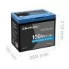 LiFePO4-akku QOLTEC 12,8 V 100 Ah Bluetoothilla — 12,8 V 100 Ah