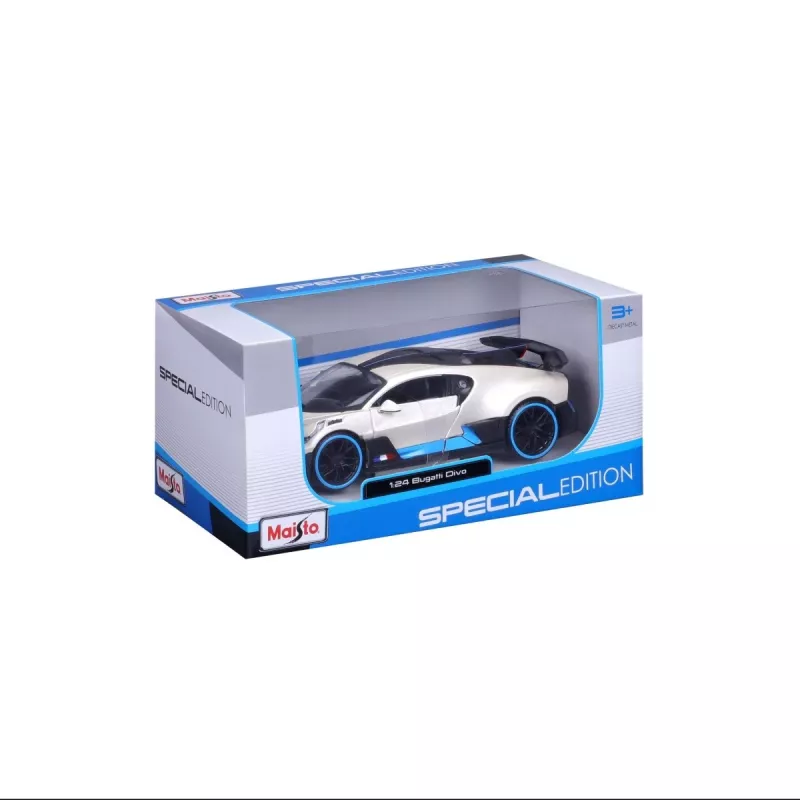 Komposiittimalli Bugatti Divo 1/24 valkoinen