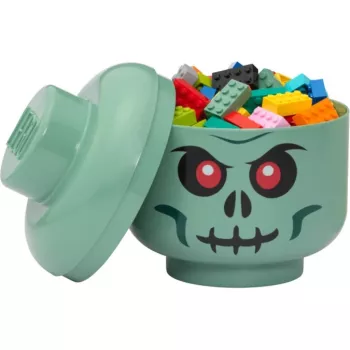 Säilytyslaatikko Room Copenhagen LEGO pää Skeleton pieni, vihreä/musta