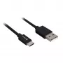 USB 2.0 A - USB-C -kaapeliadapteri Sharkoon 0,5 m, musta