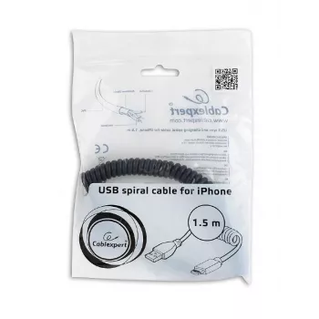 Lightning-kaapeli Gembird CC-LMAM-1.5M — 1,5 m, Lightning–USB-A, musta