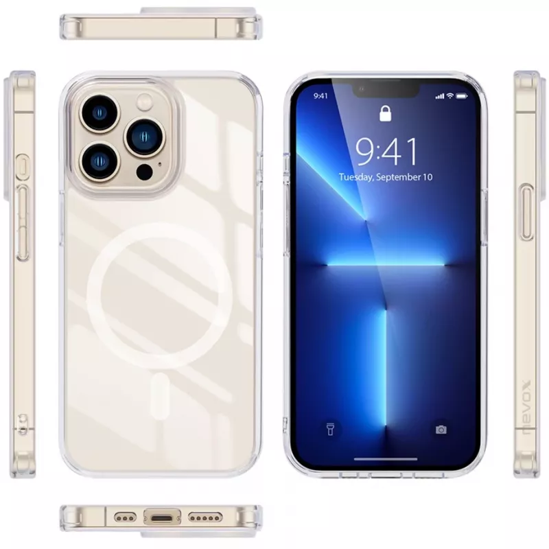 StyleShell SHOCKFlex, puhelinkotelo läpinäkyvä, iPhone 16 Pro, MagSafe-yhteensopiva