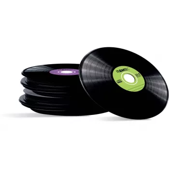 EMTEC Vinyl Look - 10 x CD-R - 700 MB (80 min) 52x - sininen, keltainen, syreeni, vihreä, pinkki - Slim Jewel Case
