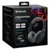 Defender FreeMotion B480 63480 langattomat korvien päälle asetettavat kuulokkeet, Bluetooth 5.3, USB-C, AUX, microSD, enintään 14 h, 20-20000 Hz, mustat