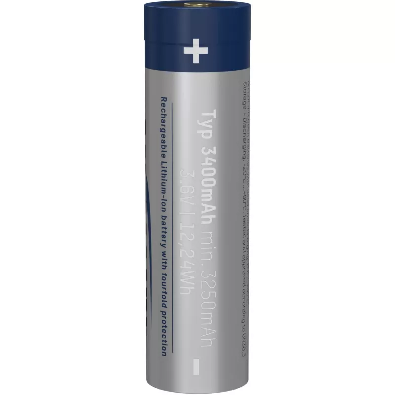 Ansmann 1307-0003 ladattava kotitalousakku 18650 Li-Ion 3400 mAh 3,6 V, Micro-USB-latausliitäntä