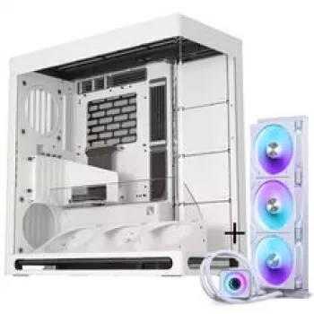 HAVN HS 420 VGPU PC-kotelo + PHANTEKS Glacier One 420D30 X2 DRGB AiO-nestekylmäys - 420 mm, valkoinen