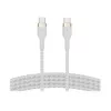 Belkin BOOSTCHARGE PRO Flex USB-kaapeli 1 m USB 2.0 USB-C valkoinen (CAB011BT1MWH)