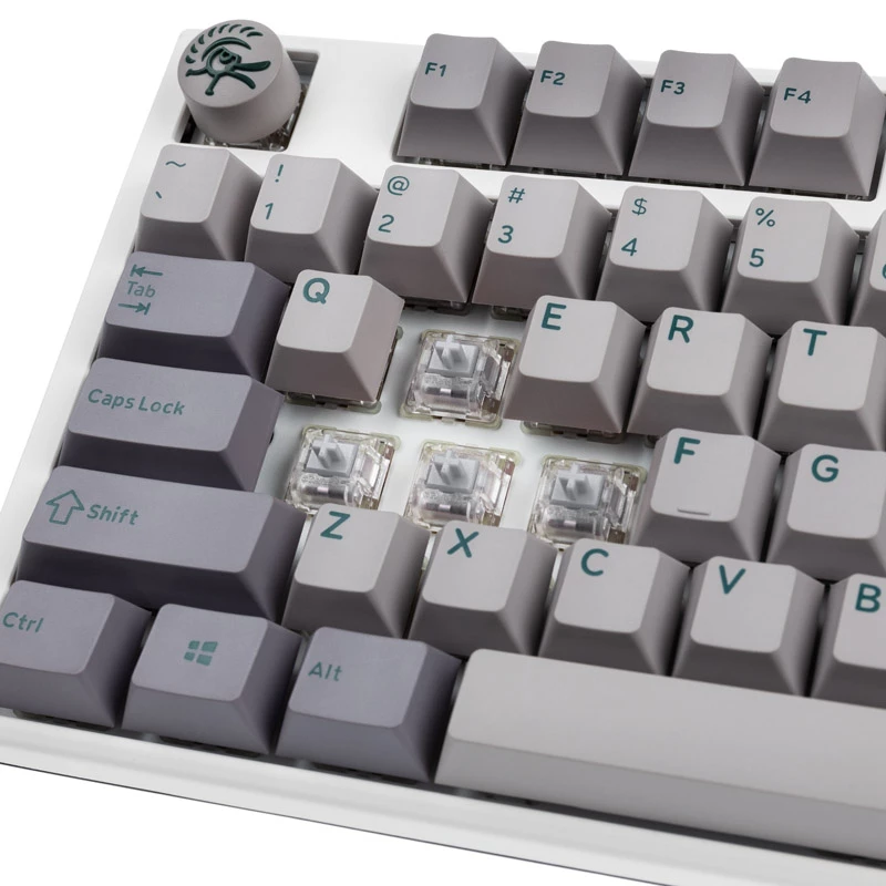 Ducky One 3 TKL näppäimistö pelikäyttöön USB US English hopea