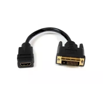 DVI–HDMI-sovitin Garbot 31.20.9001 — 15 cm kaapeli, musta