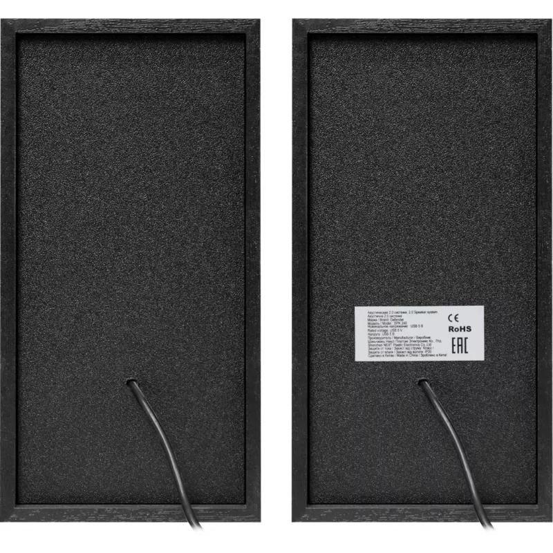 DEFENDER SPK-240 johdolliset pöytäkaiuttimet, 2.0, 6 W RMS, USB-virtalähde, 3,5 mm, musta