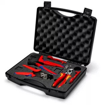Puristuspihtisarja Knipex 97 91 04 V01 harmaa oranssi punainen 5 kpl