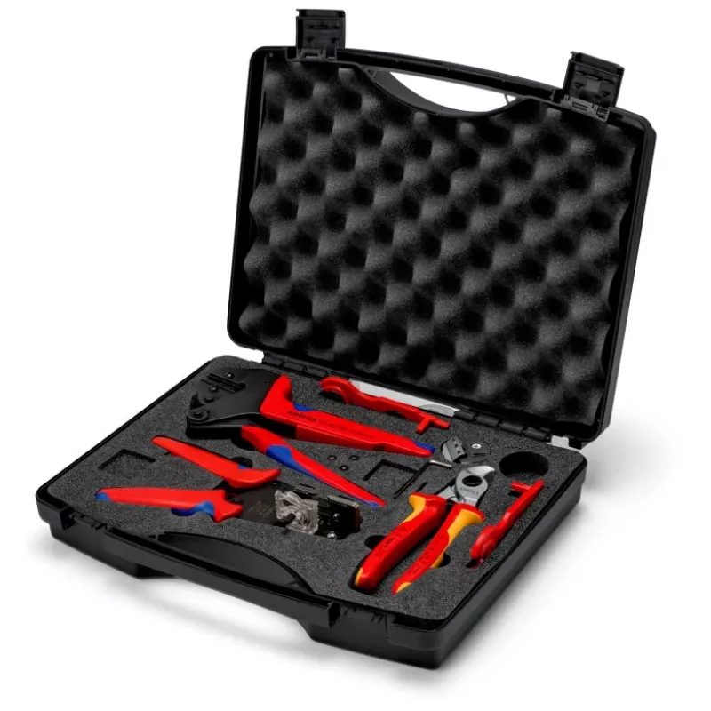 Puristuspihtisarja Knipex 97 91 04 V01 harmaa oranssi punainen 5 kpl