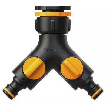 Fiskars 1027061 puutarhaletkun liitin hanaliitin musta, oranssi 1 kpl