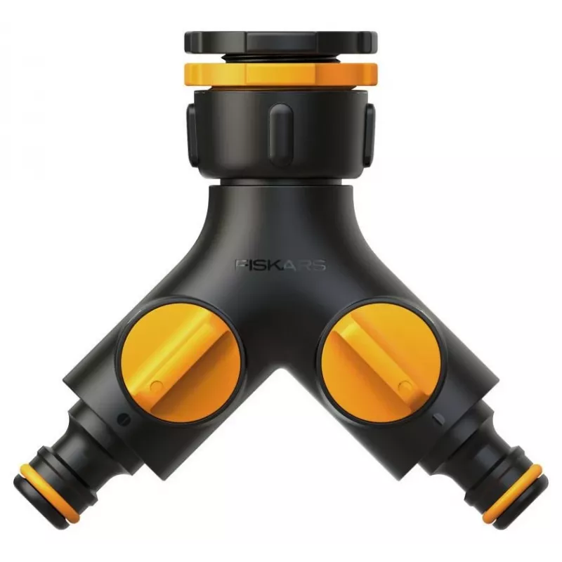 Fiskars 1027061 puutarhaletkun liitin hanaliitin musta, oranssi 1 kpl