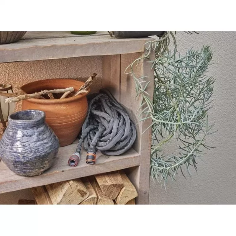 Gardena Liano puutarhaletku 25 m PVC musta harmaa maanpäällinen