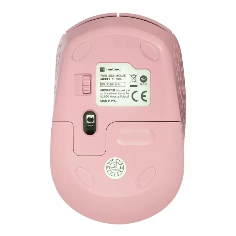 NATEC STORK hiiri koti molempikätinen RF langaton + USB Type-A optinen 1600 DPI