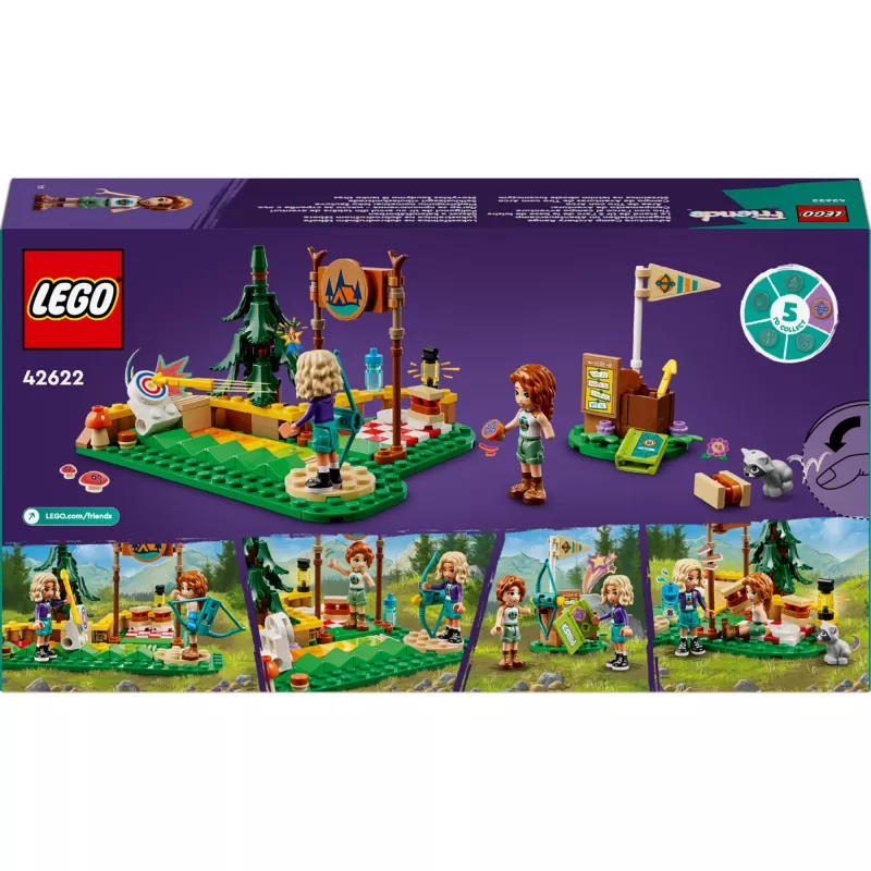 LEGO Friends Jousiammuntaseikkailuleiri 42622 — 157 osaa, 2 minihahmoa, ikä 6+