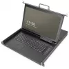 Digitus 17 tuuman HD LCD KVM-konsoli 16-portti HDMI saksalainen näppäimistö