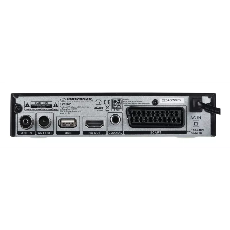 Dekooderi viritin TV DVB-T2 Hevc H.265 kaapeli HDMI