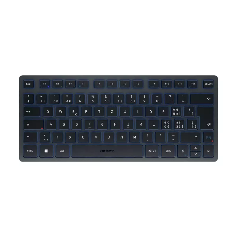 Bluetooth-näppäimistö CHERRY KW 7100 MINI BT QWERTZ sveitsi sininen langaton