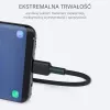 Aukey CB-CA2 OEM USB-C – USB-A -kaapeli, nailonpunos, 2 m, musta