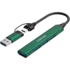 CANYON keskitin DS-02 4in1 USB-A/C vihreä