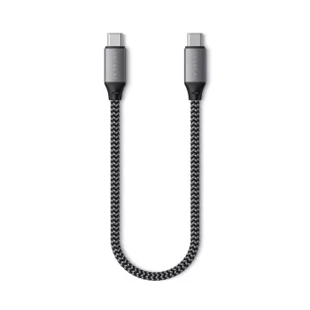 Satechi - USB-kaapeli - USB-C (uros) - USB-C (uros) - 25 cm - USB-virtalähde (100 W) (ST-TCC10M)