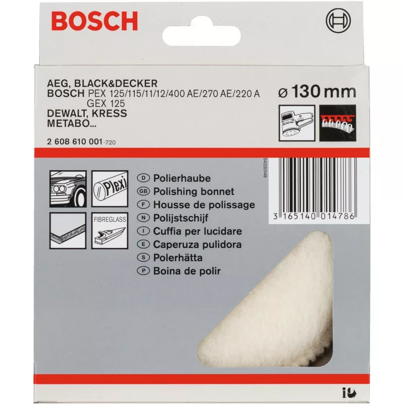 Lampaanvillalaikka Bosch 2608610001 halkaisija 13 cm harmaa