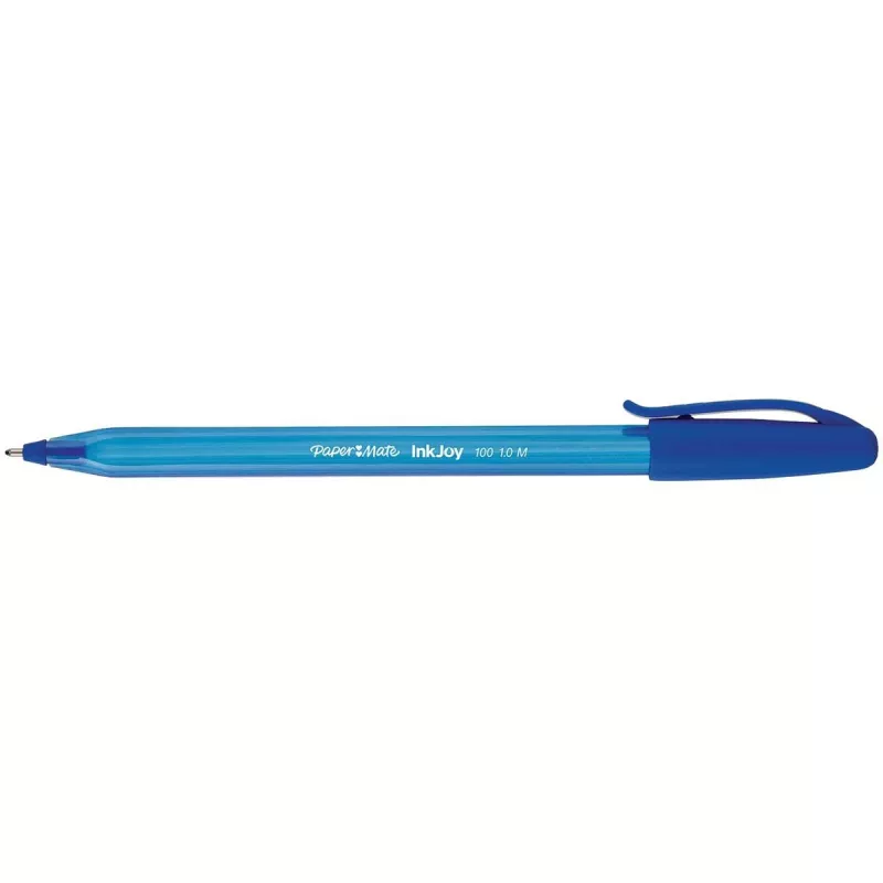 PAPER MATE kuulakärkikynä InkJoy 100 korkki 8 kpl M sininen