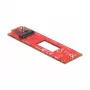 Muunnin EDSFF E1.S M.2 Key M -paikkaan NVMe DeLOCK 63797