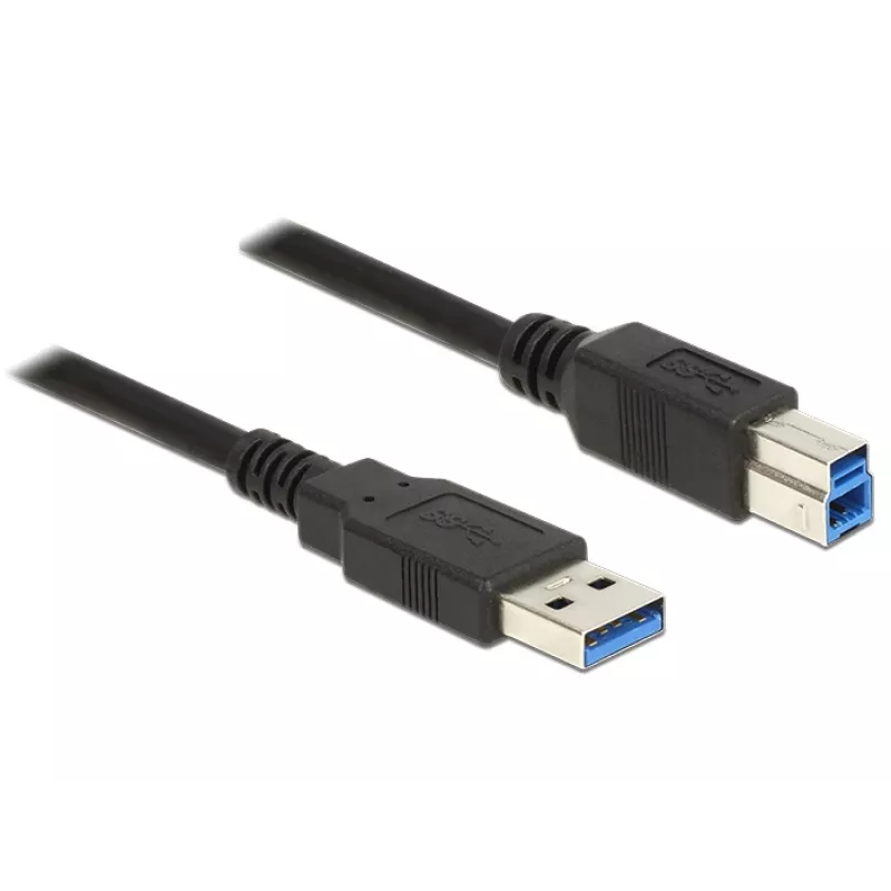 USB-kaapeli DeLOCK 85065 USB 3.2 Gen 1 0,5 m USB A USB B musta