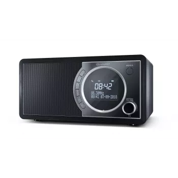 Sharp DR-450 digitaaliradio – musta, henkilökohtainen, digitaalinen, DAB, DAB+, FM, 87,5 – 108 MHz, 174,928 – 239,2 MHz, 3 W