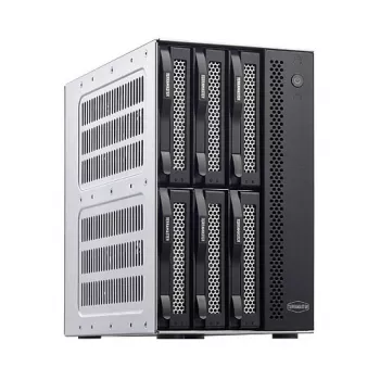 TerraMaster D6-320 levyjärjestelmä pöytämalli musta 6 asemaa HDD SSD