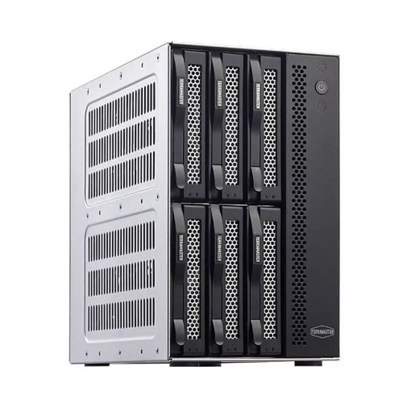 TerraMaster D6-320 levyjärjestelmä pöytämalli musta 6 asemaa HDD SSD
