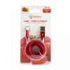 Sbox USB->Type-C M/M 1,5 m CTYPE-1.5R mansikanpunainen