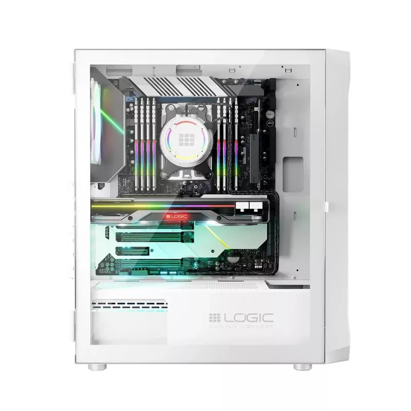 Logic PORTOS ARGB MINIDI USB 3.0 kotelo valkoinen