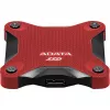 Ulkoinen SSD ADATA SD620 1 TB, kannettava USB 3.2 Gen 2 (Micro-USB B), lukunopeus 520 MB/s, kirjoitusnopeus 460 MB/s, iskunkestävä, punainen