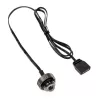 XSPC ARGB LED-tulppa G1/4 5V 3-pin, musta/kromi