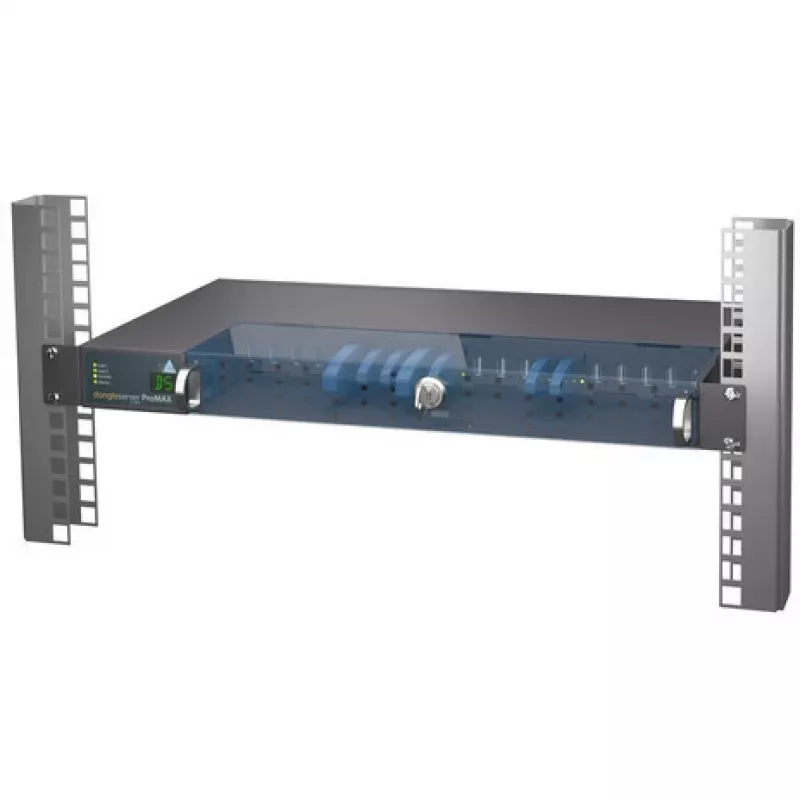 Printserveri SEH dongleserver ProMAX Ethernet LAN musta sininen