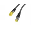 Lanberg PCF6A-10CU-0050-BK Cat.6a S/FTP LSZH -verkkokaapeli, 0,5 m, musta