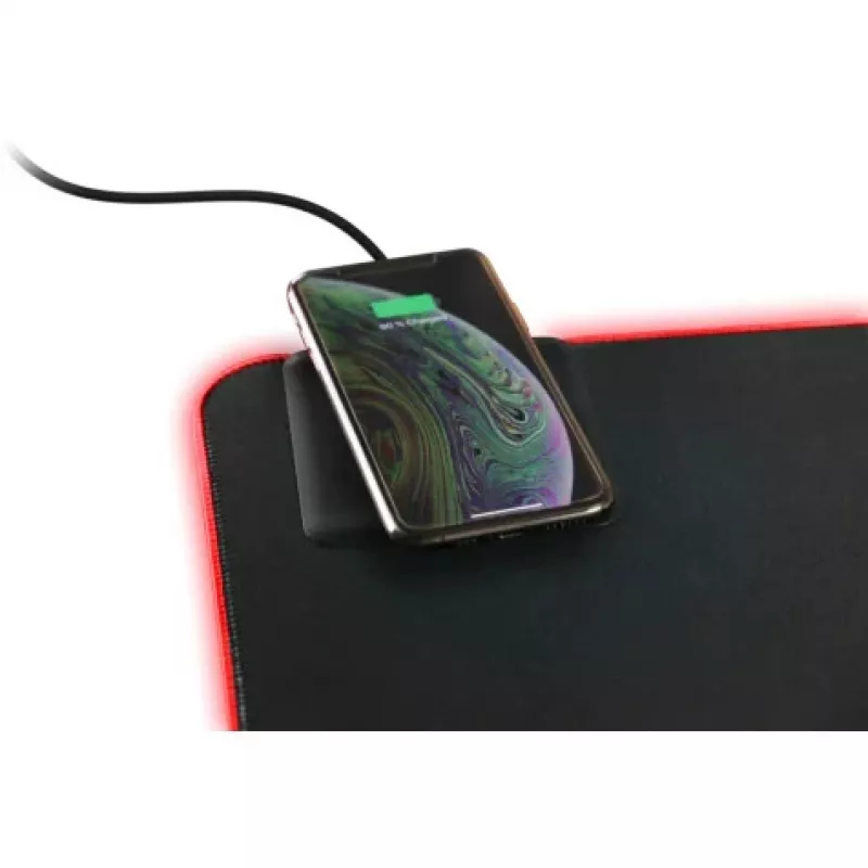 Deltaco GAM-092 - musta - yksivärinen - neopreeni - USB - pelihiirimatto