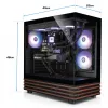 FTW A-Line LCS 5060Ti D5, pelitietokone musta/läpinäkyvä, Windows 11 Home